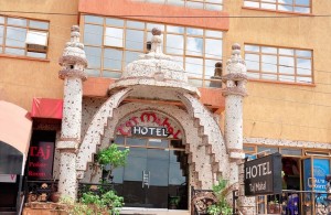 A photograph of the Taj Mahal Hotel